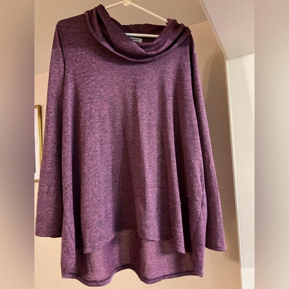 Avenue cowl neck top